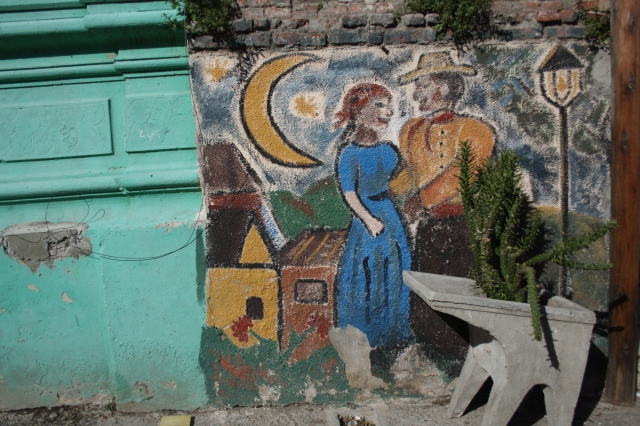 Mural en el Paseo del Candombe, Montevideo, Uruguay, 2010